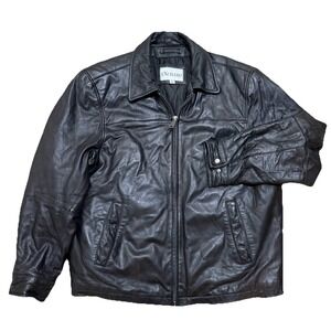 Vintage Excelled Genuine Leather Jacket USA Made Motorcycle‎ Biker Size XL